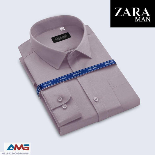 1 Pc Men Cotton Plain Shirt