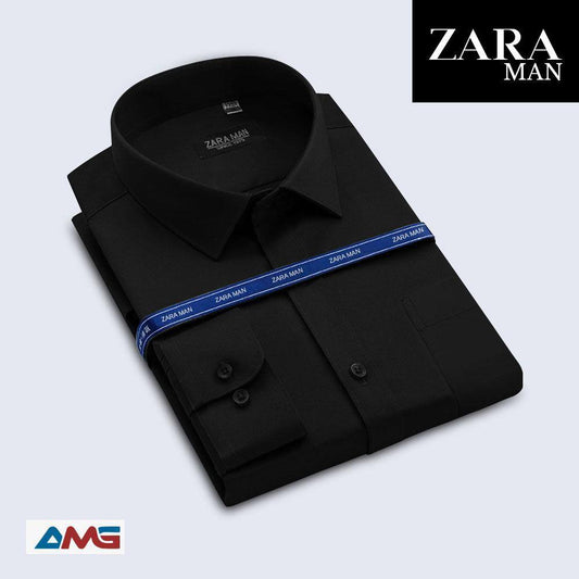 1 Pc Men Cotton Plain Shirt